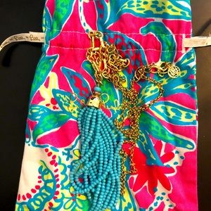 Lilly Pulitzer Beach Breeze Tassel necklace